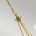 Люстра с прозрачными плафонами из пузырчатого стекла Kichler варинант исполнения - 5 | Loft Concept в Казани