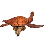 Статуэтка деревянная в виде морской черепахи Marine Reptiles варинант исполнения - 2 | Loft Concept в Казани