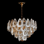 Люстра с многослойными белыми и прозрачными подвесками Character Chandelier варинант исполнения - 1 | Loft Concept в Казани