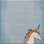 Плитка с узором Девочка единорог варинант исполнения - 5 | Loft Concept в Казани