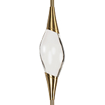 Подвесной светильник с хрустальным плафоном и бронзовым основанием Renee Glass Drops  варинант исполнения - 3 | Loft Concept в Казани