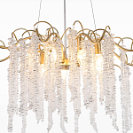 Люстра c подвесками из прозрачного хрусталя Диаметр 85 см FAIRYTREE Light варинант исполнения - 4 | Loft Concept в Казани