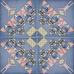 Плитка дизайнерская с узором Мангалоры варинант исполнения - 1 | Loft Concept в Казани