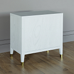 Прикроватная тумбочка с полкой Elsa Dreams White варинант исполнения - 4 | Loft Concept в Казани