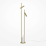 Напольный торшер светодионый золотой Lumen Duo варинант исполнения - 1 | Loft Concept в Казани