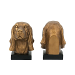 Держатель для книг с бронзовыми фигурками головы собаки Dog Elegance  варинант исполнения - 3 | Loft Concept в Казани