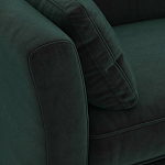Диван с обивкой из велюра зеленый Gibbs Dark Green Sofa варинант исполнения - 4 | Loft Concept в Казани