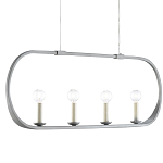 Люстра линейная в овальной раме Traditional Clean Lines варинант исполнения - 2 | Loft Concept в Казани