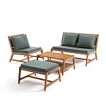 Садовый 2-х местный диван с каркасом из акации Green варинант исполнения - 4 | Loft Concept в Казани