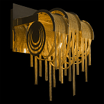 Бра с перфорированными металлическими дугами и цепочками 22 см Atlantis Chain варинант исполнения - 2 | Loft Concept в Казани