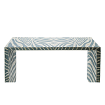 Консоль Дизайнерская Kenya Console ZEBRA Bone Inlay blue варинант исполнения - 2 | Loft Concept в Казани