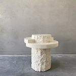 Дизайнерский журнальный стол цилиндрической формы фактурный Mylepen варинант исполнения - 1 | Loft Concept в Казани