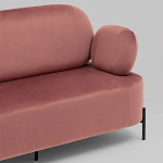 Диван в велюровой обивке цвета пыльная роза COLOR BLOCK варинант исполнения - 6 | Loft Concept в Казани