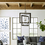 Люстра из пересекающихся квадратных элементов Intersecting Squares варинант исполнения - 2 | Loft Concept в Казани