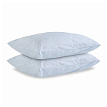 Постельное белье голубого цвета из перкаля с принтом 200х220 см Aurora Allure варинант исполнения - 2 | Loft Concept в Казани