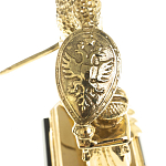 Часы настольные бронзовые из натурального камня Яшма Stone Clock варинант исполнения - 5 | Loft Concept в Казани