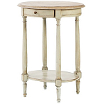 Круглый кофейный стол с ящиком Emilien Montmartre Provence Coffee Table варинант исполнения - 1 | Loft Concept в Казани