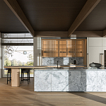 Кухонный гарнитур из натурального камня и дерева INTERSECTION Dada Engenereed Kitchen варинант исполнения - 1 | Loft Concept в Казани