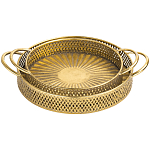 Поднос железный Gold Mesh варинант исполнения - 1 | Loft Concept в Казани