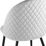 Мягкий стул в сером велюре Miruna Chair варинант исполнения - 6 | Loft Concept в Казани