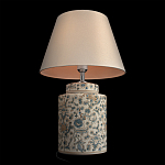 Настольная лампа цилиндрическая с цветочной росписью Lamp Flower Painting варинант исполнения - 5 | Loft Concept в Казани