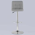 Барный стул с сиденьем серого цвета Honory варинант исполнения - 3 | Loft Concept в Казани