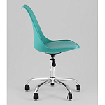 Офисный стул на металлическом основании EGGERY Blue пластик варинант исполнения - 4 | Loft Concept в Казани