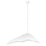 Подвесной светильник с асимметричным волнообразным абажуром и фактурной бахромой по краю Tactile Line варинант исполнения - 8 | Loft Concept в Казани