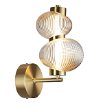 Бра с 2-мя рифлеными стеклянными шарами Marcelh Light варинант исполнения - 6 | Loft Concept в Казани