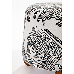 Пуф Wakonda с Круглыми ножками Черно-Белый орнамент варинант исполнения - 3 | Loft Concept в Казани