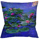 Подушка декоративная с цветочным принтом Impressionism in Art варинант исполнения - 1 | Loft Concept в Казани
