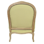Кресло Ava Classical Armchair green striped flax варинант исполнения - 2 | Loft Concept в Казани
