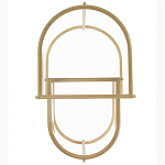 Комплект из 2-х приставных столиков на металлическом основании цвета латунь Ambassador варинант исполнения - 3 | Loft Concept в Казани