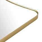 Зеркало золотистое с закруглёнными углами Thin Frame варинант исполнения - 3 | Loft Concept в Казани