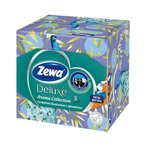 Салфетки бумажные Zewa Deluxe Aroma Collection 60 штук