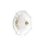 Бра в форме прозрачного стеклянного цветка с рельефной текстурой Textured Glass варинант исполнения - 7 | Loft Concept в Казани