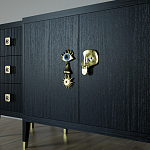 Большой Комод-буфет Elsa Dreams Black с ящиками варинант исполнения - 2 | Loft Concept в Казани