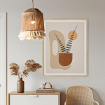 Люстра круглая плетеная с кисточками Small Solar Glow варинант исполнения - 1 | Loft Concept в Казани