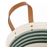 Корзина для хранения с ручками плетеная Interlacement Green  варинант исполнения - 2 | Loft Concept в Казани