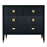 Бельевой Комод с 4 ящиками Elsa Dreams Black варинант исполнения - 5 | Loft Concept в Казани