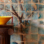 Обои ручная роспись Braganza Standard colourway on dyed paper варинант исполнения - 1 | Loft Concept в Казани