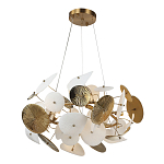 Люстра с белыми и золотистыми цветами Dahlia Flowers Lamp варинант исполнения - 3 | Loft Concept в Казани