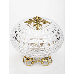 Конфетница из прозрачного рельефного стекла Eden Garden варинант исполнения - 2 | Loft Concept в Казани