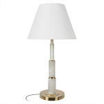 Настольная лампа с белым конусовидным абажуром More Tender варинант исполнения - 1 | Loft Concept в Казани