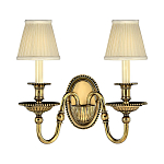 Бра с 2-мя бежевыми абажурами в классическом стиле Hinkley варинант исполнения - 1 | Loft Concept в Казани