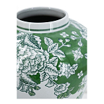 Ваза с зелеными цветочными и птичьими мотивами Vase Inspired by Nature варинант исполнения - 3 | Loft Concept в Казани