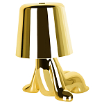 Настольная лампа фигурная цвета золото с гладким абажуром Высота 16 см Sophia варинант исполнения - 6 | Loft Concept в Казани