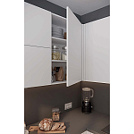 Кухонный гарнитур белый акриловый фасад Eveline White Kitchen Set варинант исполнения - 3 | Loft Concept в Казани