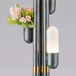 Торшер светодиодный с серым металлическим каркасом Generosity варинант исполнения - 3 | Loft Concept в Казани