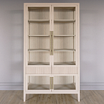 Витрина Primo со стеклянными фасадами и 2 ящиками Светлый дуб варинант исполнения - 1 | Loft Concept в Казани